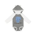 thumbnail image 1 of Inktastic I Love My TiTi Elephant Blue Boys Long Sleeve Baby Bodysuit, 1 of 5