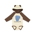 thumbnail image 1 of Inktastic I Love My TiTi Elephant Blue Boys Long Sleeve Baby Bodysuit, 1 of 5