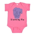 thumbnail image 1 of Inktastic I Love My Tia Elephant Purple Boys or Girls Baby Bodysuit, 1 of 5