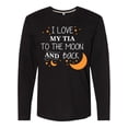 thumbnail image 1 of Inktastic I Love My Tia To The Moon and Back Long Sleeve T-Shirt, 1 of 5