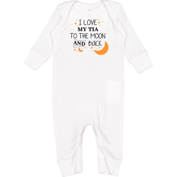 Inktastic I Love My Tia to the Moon and Back Baby Romper Coveralls
