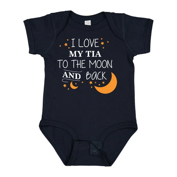 Inktastic I Love My Tia to the Moon and Back Boys or Girls Baby Bodysuit