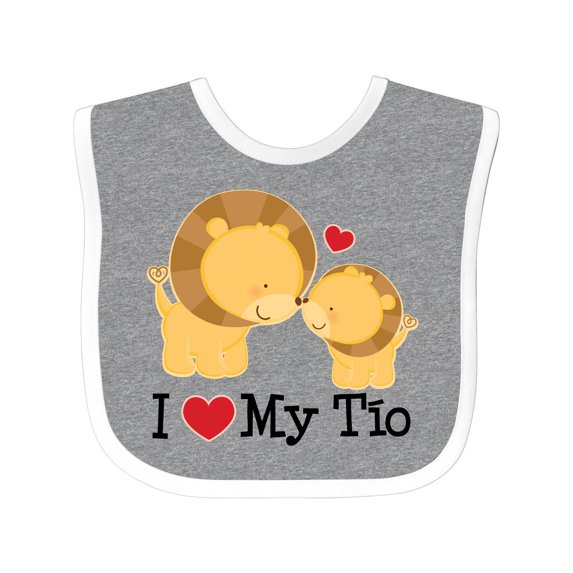 Inktastic I Love My Tio Uncle for Nephew Boys or Girls Baby Bib