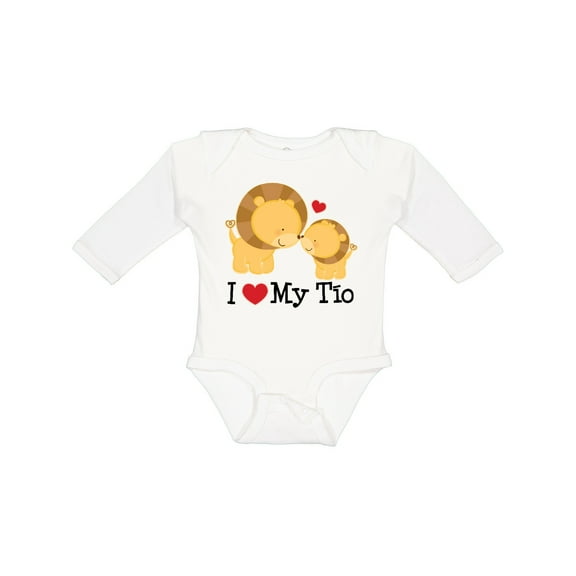 Inktastic I Love My Tio Uncle for Nephew Boys or Girls Long Sleeve Baby Bodysuit