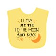 thumbnail image 1 of Inktastic I Love My Tio to the Moon and Back Boys or Girls Baby Bib, 1 of 4