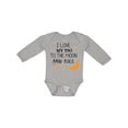 thumbnail image 1 of Inktastic I Love My Tio to the Moon and Back Boys or Girls Long Sleeve Baby Bodysuit, 1 of 5