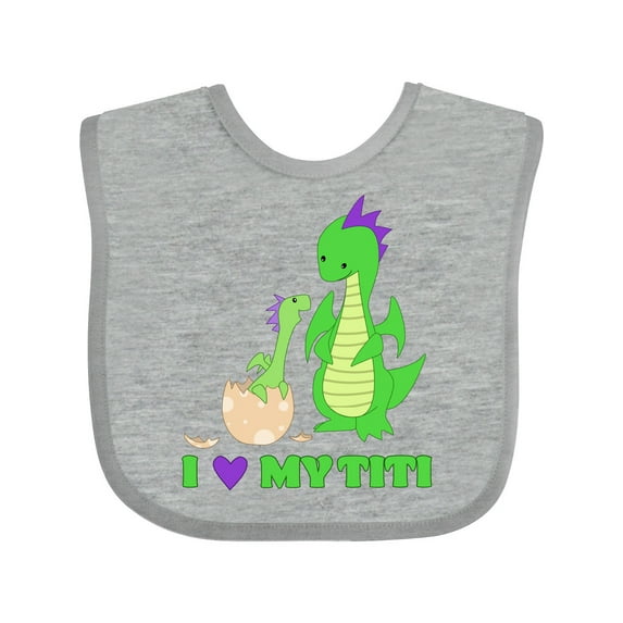 Inktastic I Love My Titi Boys or Girls Baby Bib