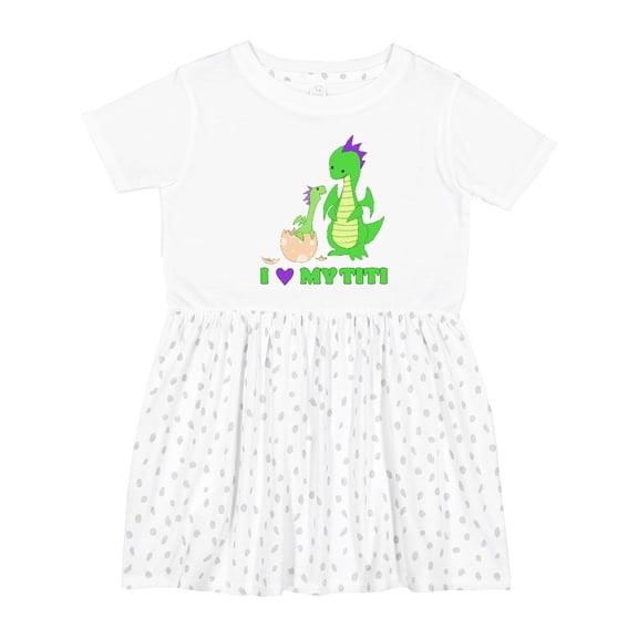Inktastic I Love My Titi Girls Toddler Dress