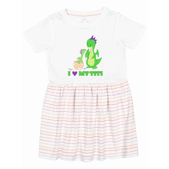Inktastic I Love My Titi Girls Toddler Dress