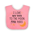 thumbnail image 1 of Inktastic I Love My Titi to the Moon and Back Boys or Girls Baby Bib, 1 of 4