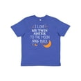 thumbnail image 1 of Inktastic I Love My Twin Sister To The Moon and Back Youth T-Shirt, 1 of 5