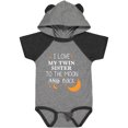 thumbnail image 1 of Inktastic I Love My Twin Sister to the Moon and Back Boys or Girls Baby Bodysuit, 1 of 5