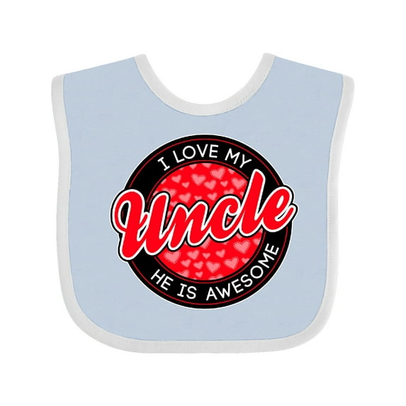 Inktastic I Love My Uncle Boys or Girls Baby Bib