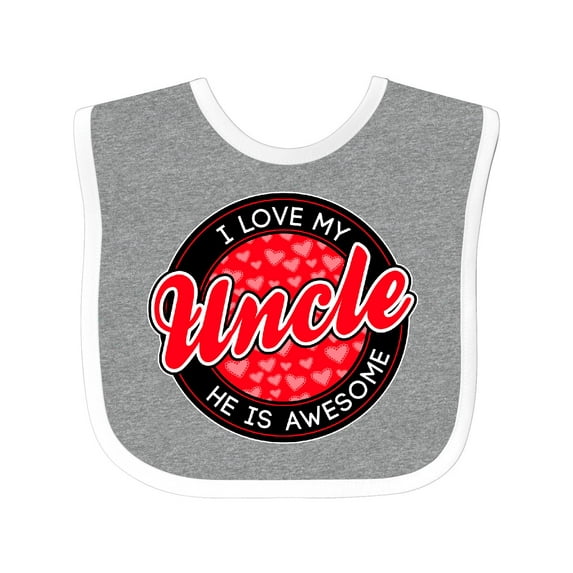 Inktastic I Love My Uncle Boys or Girls Baby Bib