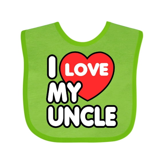 Inktastic I Love My Uncle Boys or Girls Baby Bib