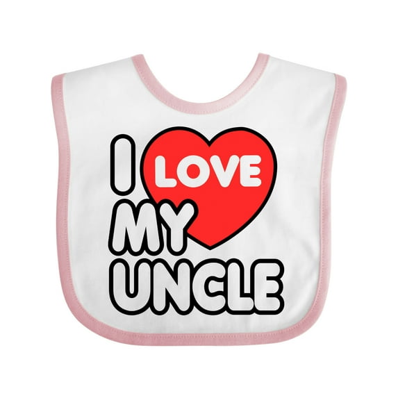 Inktastic I Love My Uncle Boys or Girls Baby Bib