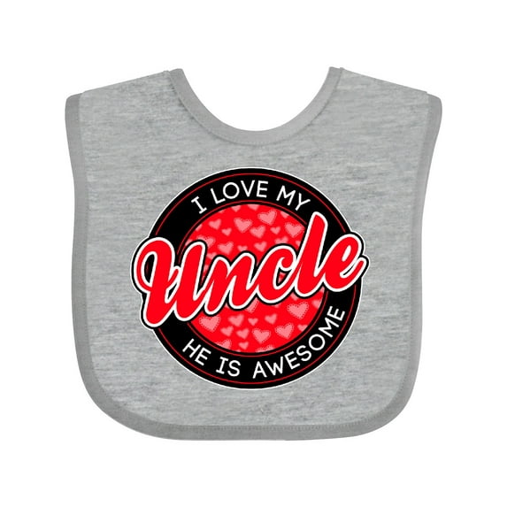 Inktastic I Love My Uncle Boys or Girls Baby Bib