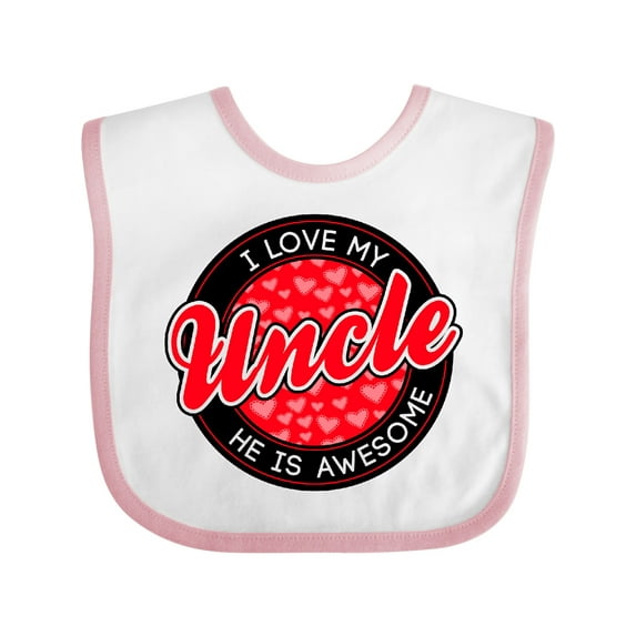 Inktastic I Love My Uncle Boys or Girls Baby Bib