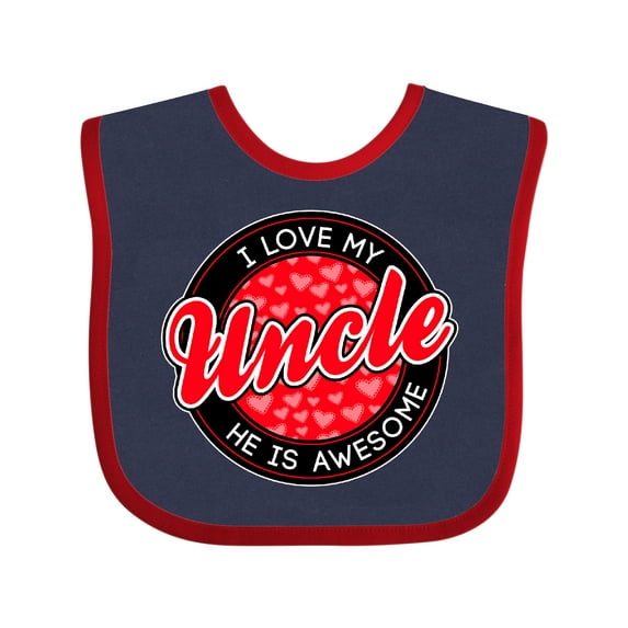 Inktastic I Love My Uncle Boys or Girls Baby Bib