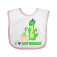 thumbnail image 1 of Inktastic I Love My Uncle Boys or Girls Baby Bib, 1 of 4