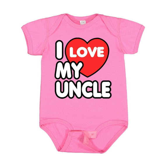 Inktastic I Love My Uncle Boys or Girls Baby Bodysuit