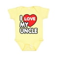 thumbnail image 1 of Inktastic I Love My Uncle Boys or Girls Baby Bodysuit, 1 of 5