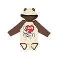 thumbnail image 1 of Inktastic I Love My Uncle Boys or Girls Long Sleeve Baby Bodysuit, 1 of 5
