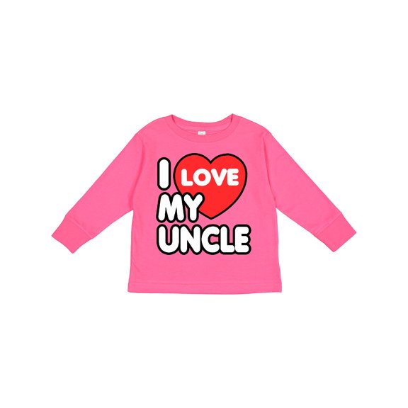 Inktastic I Love My Uncle Boys or Girls Long Sleeve Toddler T-Shirt