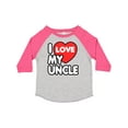 thumbnail image 1 of Inktastic I Love My Uncle Boys or Girls Toddler T-Shirt, 1 of 5