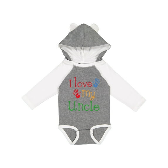Inktastic I Love My Uncle Childs Boys or Girls Long Sleeve Baby Bodysuit