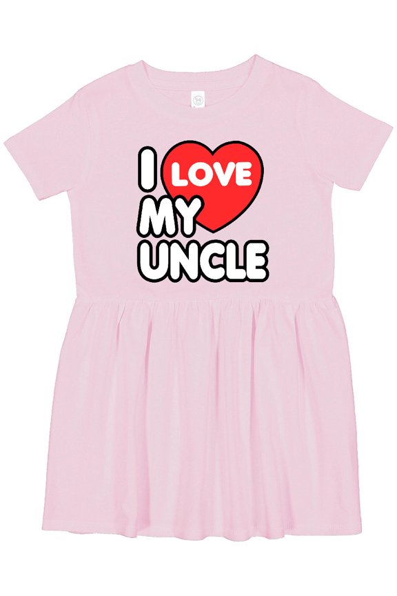 I Love My Uncle Girls Toddler Dress