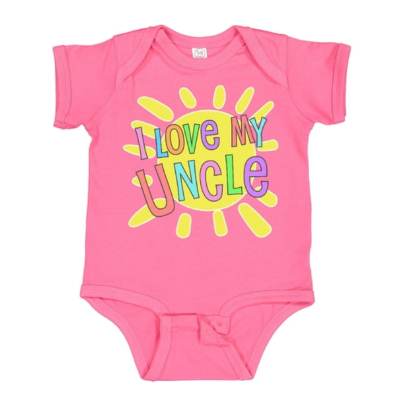 Inktastic I Love My Uncle Sun and Rainbow Letters Boys or Girls Baby Bodysuit