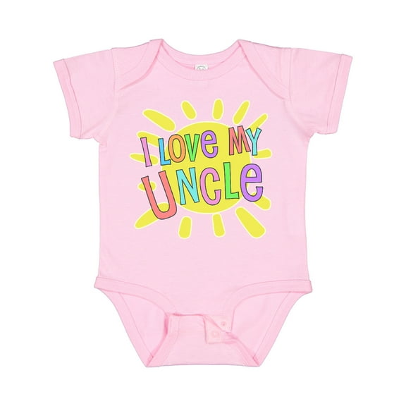 Inktastic I Love My Uncle Sun and Rainbow Letters Boys or Girls Baby Bodysuit