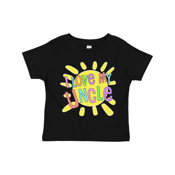 Inktastic I Love My Uncle- Sun and Rainbow Letters Boys or Girls Toddler T-Shirt