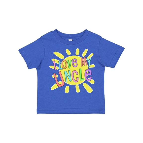 Inktastic I Love My Uncle- Sun and Rainbow Letters Boys or Girls Toddler T-Shirt
