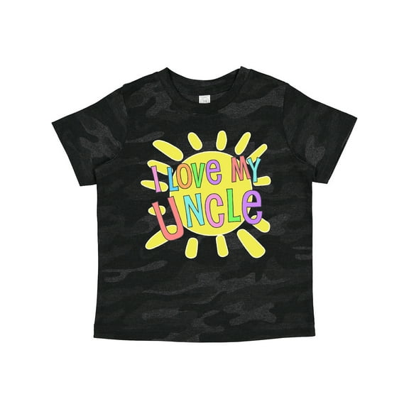 Inktastic I Love My Uncle- Sun and Rainbow Letters Boys or Girls Toddler T-Shirt