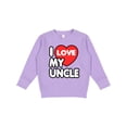 thumbnail image 1 of Inktastic I Love My Uncle Toddler Sweatshirt, 1 of 4