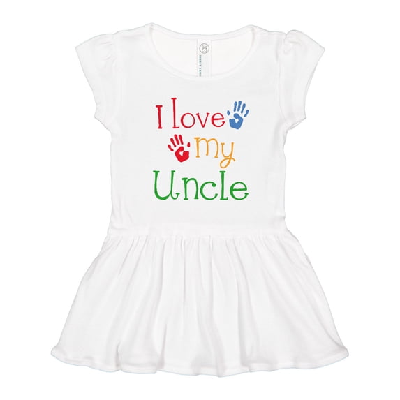Inktastic I Love My Uncle childs Girls Toddler Dress