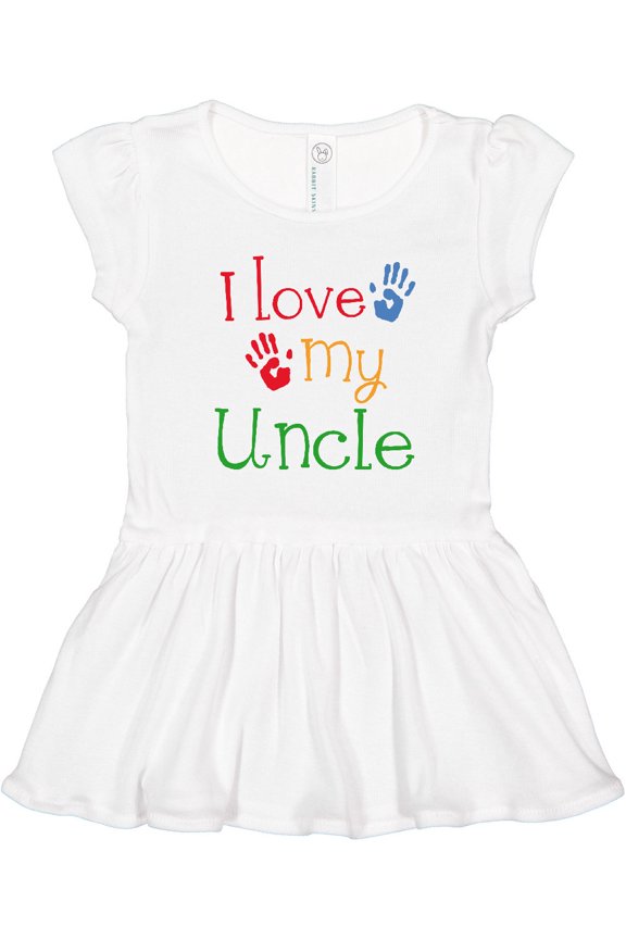 I Love My Uncle childs Girls Toddler Dress