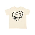 thumbnail image 1 of Inktastic I Love My Uncle in Black Chalk Heart Boys or Girls Toddler T-Shirt, 1 of 5