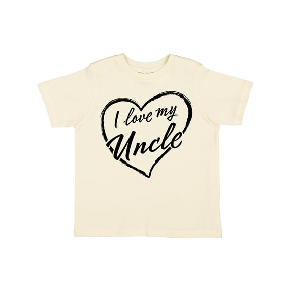 Inktastic I Love My Uncle in Black Chalk Heart Boys or Girls Toddler T-Shirt