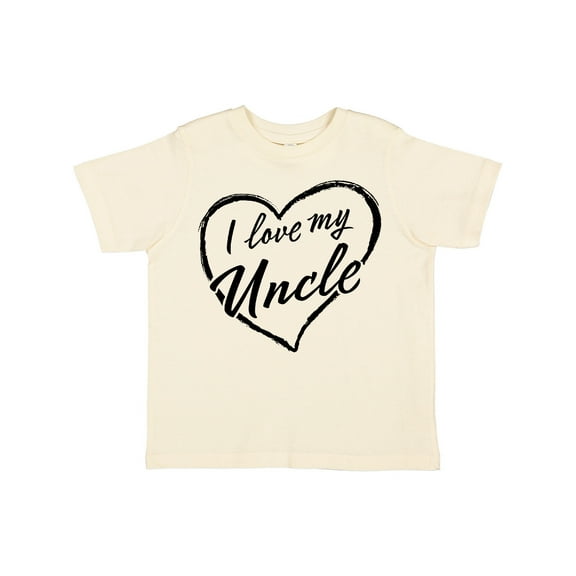Inktastic I Love My Uncle in Black Chalk Heart Boys or Girls Toddler T-Shirt