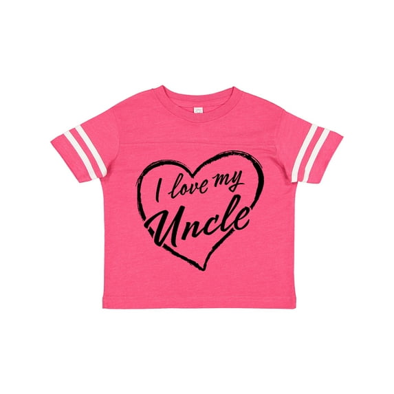Inktastic I Love My Uncle in Black Chalk Heart Boys or Girls Toddler T-Shirt