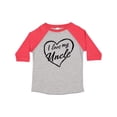 thumbnail image 1 of Inktastic I Love My Uncle in Black Chalk Heart Boys or Girls Toddler T-Shirt, 1 of 5