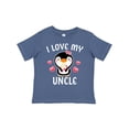 thumbnail image 1 of Inktastic I Love My Uncle with Cute Penguin and Hearts Girls Toddler T-Shirt, 1 of 5