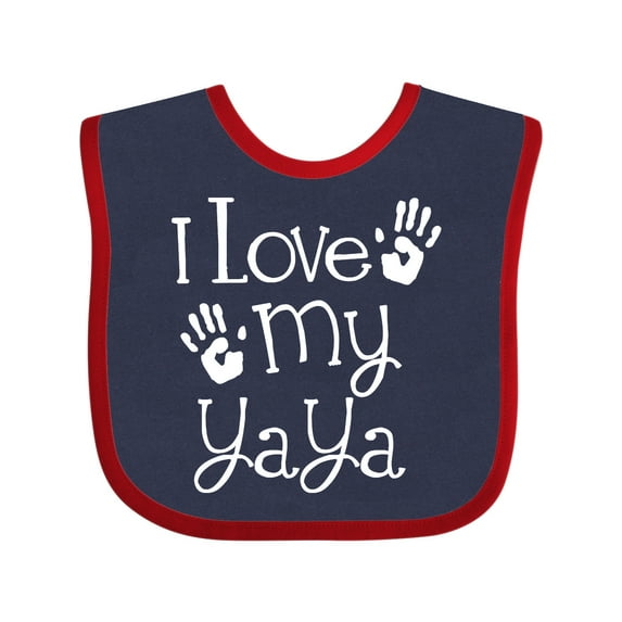 Inktastic I Love My Yaya Grandchild Boys or Girls Baby Bib