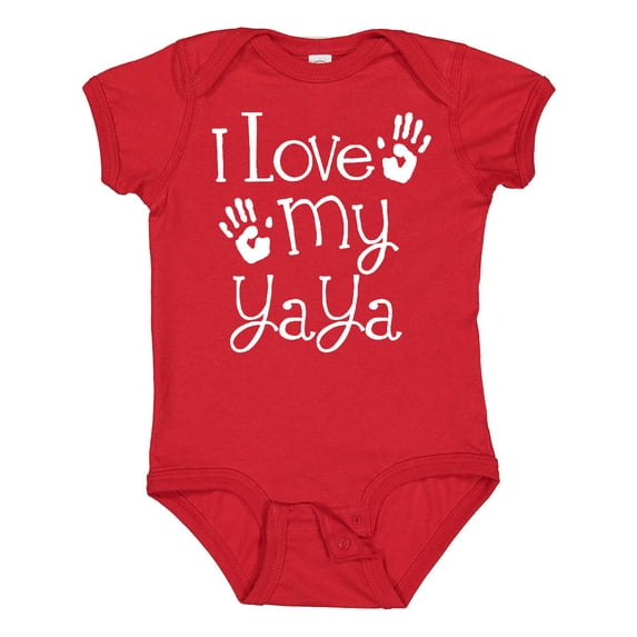 Inktastic I Love My Yaya Grandchild Boys or Girls Baby Bodysuit