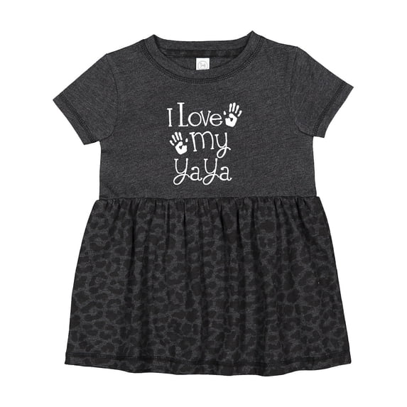 Inktastic I Love My Yaya Grandchild Girls Baby Dress