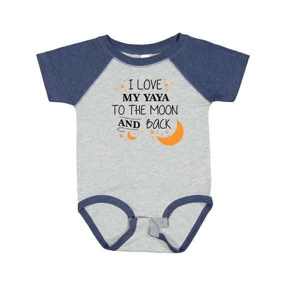 Inktastic I Love My Yaya to the Moon and Back Boys or Girls Baby Bodysuit