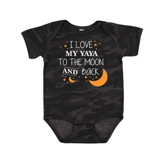 Inktastic I Love My Yaya to the Moon and Back Boys or Girls Baby Bodysuit